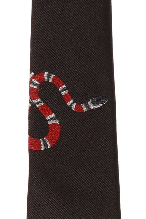 gucci tie with snake going down